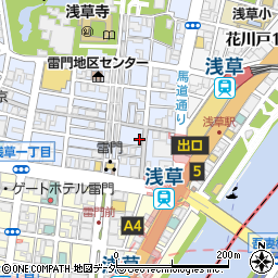 ほぐしや本舗リラクフル浅草店周辺の地図