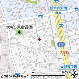 東京都江戸川区大杉5丁目16-5周辺の地図
