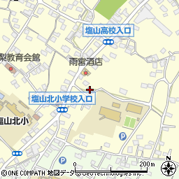 山梨県甲州市塩山千野3523-2周辺の地図