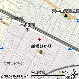 千葉県船橋市二子町502周辺の地図