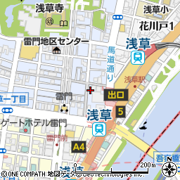 東京都台東区浅草1丁目1-8周辺の地図