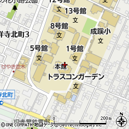 成蹊大学　国際交流会館周辺の地図