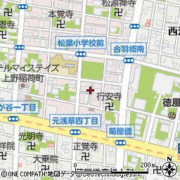 東京都台東区松が谷1丁目7-10周辺の地図