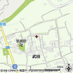 山梨県韮崎市神山町武田655-1周辺の地図