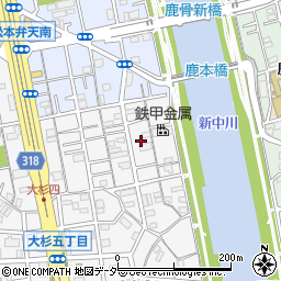 東京都江戸川区大杉4丁目28周辺の地図