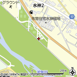 山梨県韮崎市水神2丁目6周辺の地図