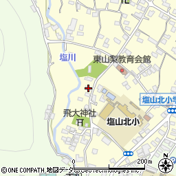 山梨県甲州市塩山千野3254周辺の地図