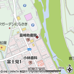 山梨県韮崎市富士見1丁目11周辺の地図