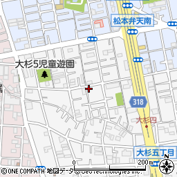 東京都江戸川区大杉5丁目16-6周辺の地図