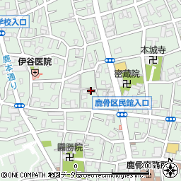江戸川鹿骨郵便局周辺の地図