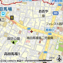 串屋松吉 高田馬場店周辺の地図
