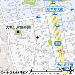 東京都江戸川区大杉5丁目16-7周辺の地図