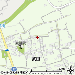 山梨県韮崎市神山町武田654周辺の地図