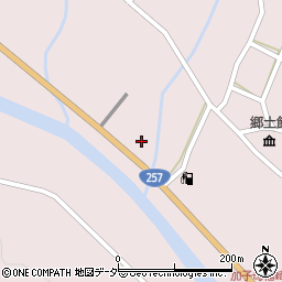 中津川市消防本部北消防署加子母分署周辺の地図