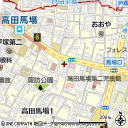 鮮魚・炉端の和食居酒屋 ととけむり 高田馬場店周辺の地図