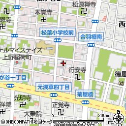 東京都台東区松が谷1丁目7-9周辺の地図