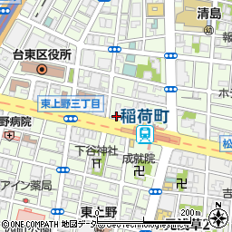 みずほ銀行稲荷町駅前 ＡＴＭ周辺の地図