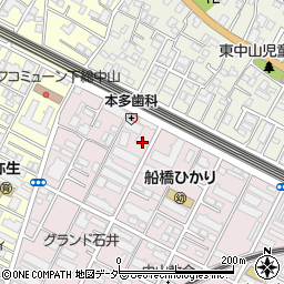 千葉県船橋市二子町527-1周辺の地図