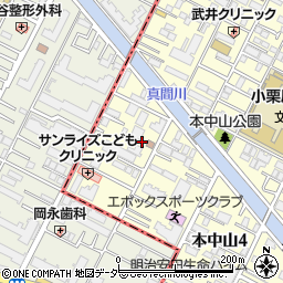 千葉県船橋市本中山4丁目19周辺の地図