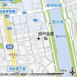 東京都江戸川区大杉4丁目28-7周辺の地図
