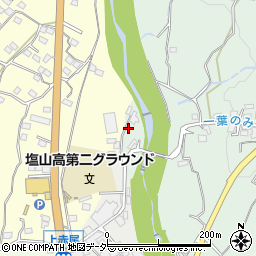 山梨県甲州市塩山下粟生野1652周辺の地図