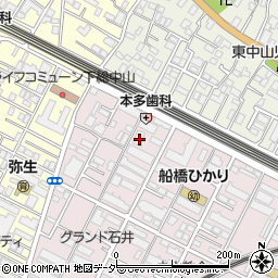 千葉県船橋市二子町525周辺の地図