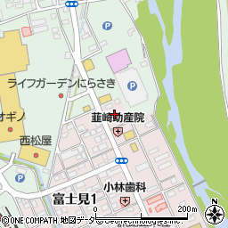 山梨県韮崎市富士見1丁目7周辺の地図
