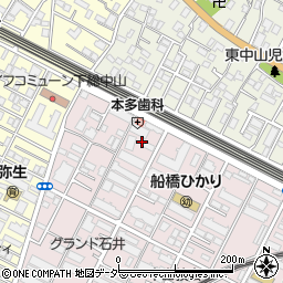 千葉県船橋市二子町527周辺の地図