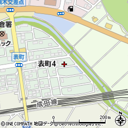 千葉県佐倉市表町4丁目7周辺の地図