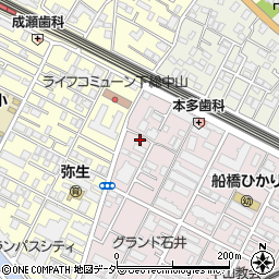千葉県船橋市二子町541-8周辺の地図