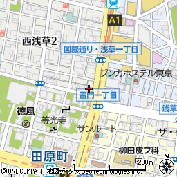 株式会社宮本卯之助商店　西浅草店周辺の地図