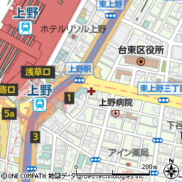 個室宴会・広東料理 龍城 上野本店周辺の地図