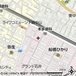 千葉県船橋市二子町538周辺の地図