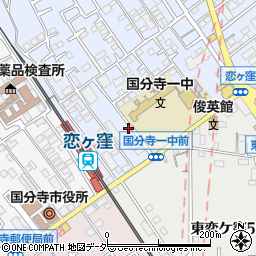 ＳＡＮパークＥＣＯ国分寺東戸倉２駐車場周辺の地図