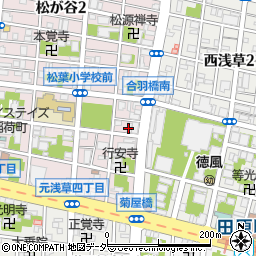 東京都台東区松が谷1丁目10周辺の地図