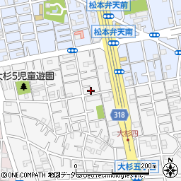 東京都江戸川区大杉5丁目30-21周辺の地図
