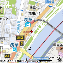 展望大浴場あさひ湯ドーミーインｇｌｏｂａｌ　ｃａｂｉｎ浅草周辺の地図
