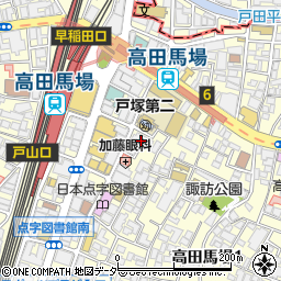 アース高田馬場店周辺の地図