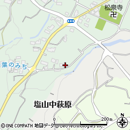 山梨県甲州市塩山下粟生野736-1周辺の地図