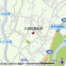 久保区集会所周辺の地図