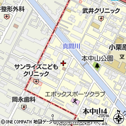 千葉県船橋市本中山4丁目19-2周辺の地図