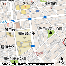 リパークウエルシア勝田台店駐車場周辺の地図