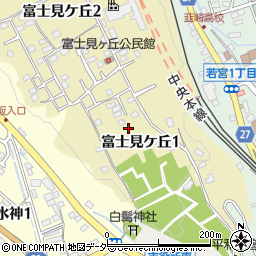 山梨県韮崎市富士見ケ丘1丁目6周辺の地図