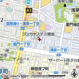 東京都台東区浅草1丁目13周辺の地図