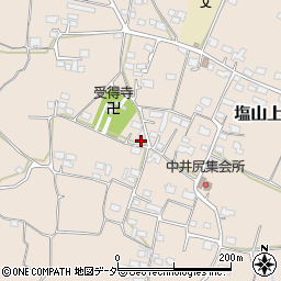 山梨県甲州市塩山上井尻720周辺の地図