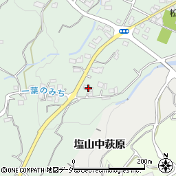 山梨県甲州市塩山下粟生野744周辺の地図