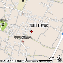 山梨県甲州市塩山上井尻573-1周辺の地図