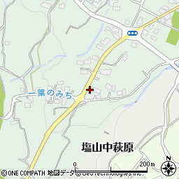 山梨県甲州市塩山下粟生野746周辺の地図