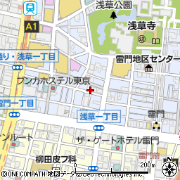 きらく屋浅草店周辺の地図