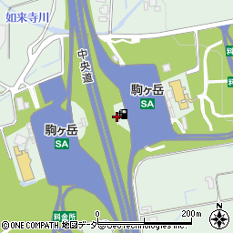 駒ケ岳サービスエリア　下り線レストラン周辺の地図